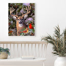 11CT Full Cross Stitch Elk and Cardin DIY Printed Wall Art Craft Home Decor