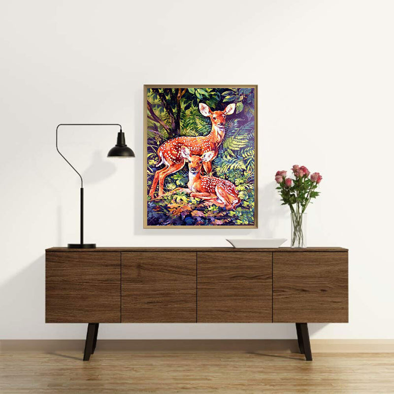 Elk DIY Diamond Painting Kits Full Round Drill Home Wall Decor Art Craft (V24