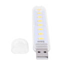 Mini Portable USB Book Light Bright Reading Lamp for Laptop (Yellow 8LED) Newly