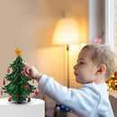 Mini Christmas Tree Decoration Wood Landscaping Craft Home Desktop Ornament