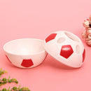 Cute Football Shaped Pen Holder Desktop Pencil Storage Rack (Red-White) Newly