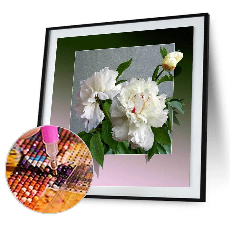 5D Diamond Painting Kit Flower out of Frame Full Round Drill Rhinestone DIY Wall