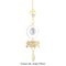 #A Crystal Wind Chime Butterfly Moth Metal Windbell Window Curtains Pendant Craf