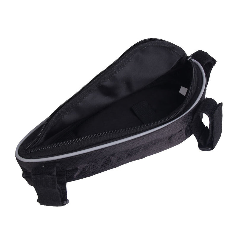 Black Bike Bike Accessories Front Tube Frame Bag For Bicycle Tasc