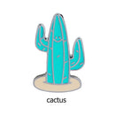 Cartoon Brooches Enamel Badge Shirt Coat Jacket Lapel Pins Gifts (Cactus) Newly