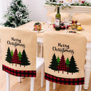 Christmas Dining Room Chair Back Cover Ornament Xmas Theme Party Indoor Decor`