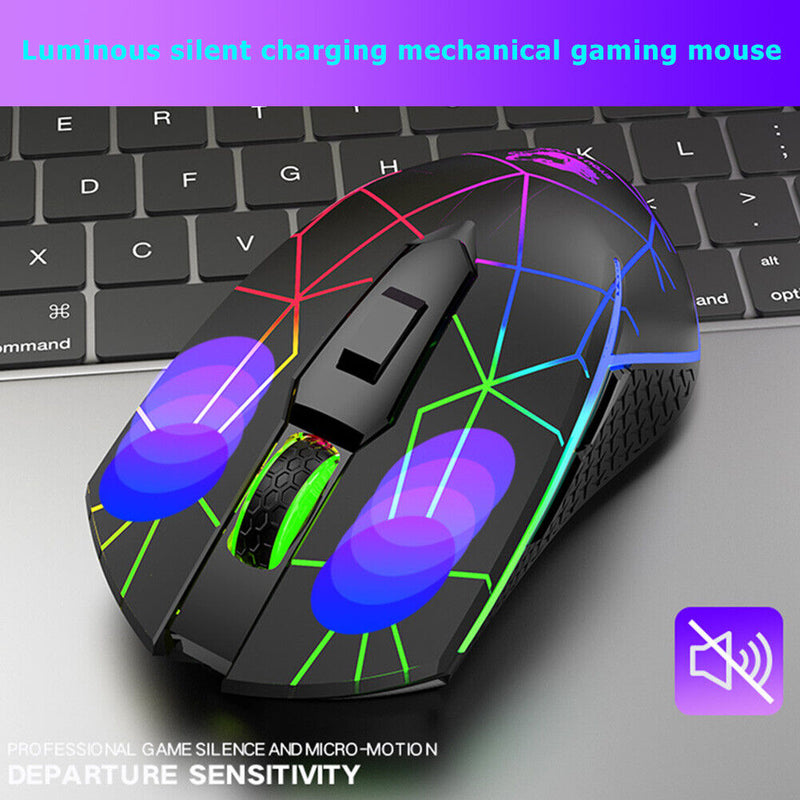 X9 Wireless Game Mouse Rechargeable 2400 DPI Adjustable Mice (Star Black)