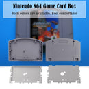 For N64 Cart Shell Cover Game Console Cases Replacement Kit (EU/Jap Gray)