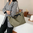 Simple Nylon Handbags Women Large Capacity Shoulder Bag Travel Shopping Totes