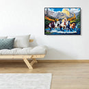 Painting By Numbers Kit DIY Gallant Horse Canvas Oil Art Picture Home Decor