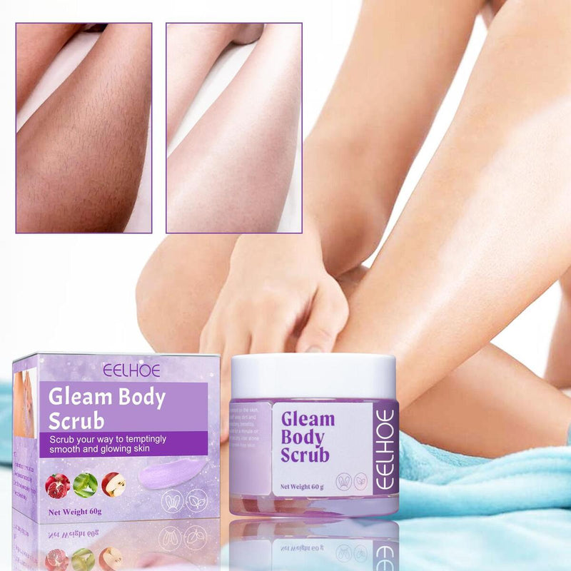 Gleam Body Scrub Gentle Exfoliator Scrubber Skin Care Repair Dry Brightening: