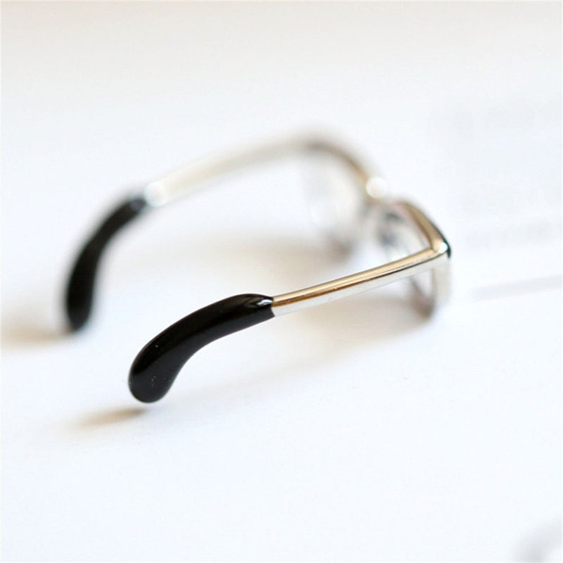 Women Girls Party Accessories Finger Ring Jewelry Bohemian Cute Glasses Ring