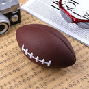 Mini Soft PU Foam Material Brown Anti-stress Rugby Soccer Squeeze Ball