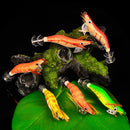 Fishing Lure Hard Bait Shrimp Wooden Fishing Wobbler Squid Jig Artificial Bai