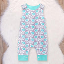 Summer Cute Sheep Baby Rompers Sleeveless Boy Breathable Jumpsuit (3-6M)