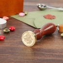 Retro Wooden Handle Sealing Wax Animal Pattern Wax Seal Stamps DIY Craft Gift