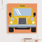 Frameless Digital Painting Cartoons Car Pattern DIY Painted By Numbers on Can