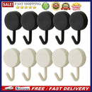10pcs Nordic Self Adhesive Wall Hooks Strong Bearing Household Towel Hanging