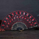 Chinese Peacock Sequins Dance Fans Square Dance Fans Props Promd Party H6H2