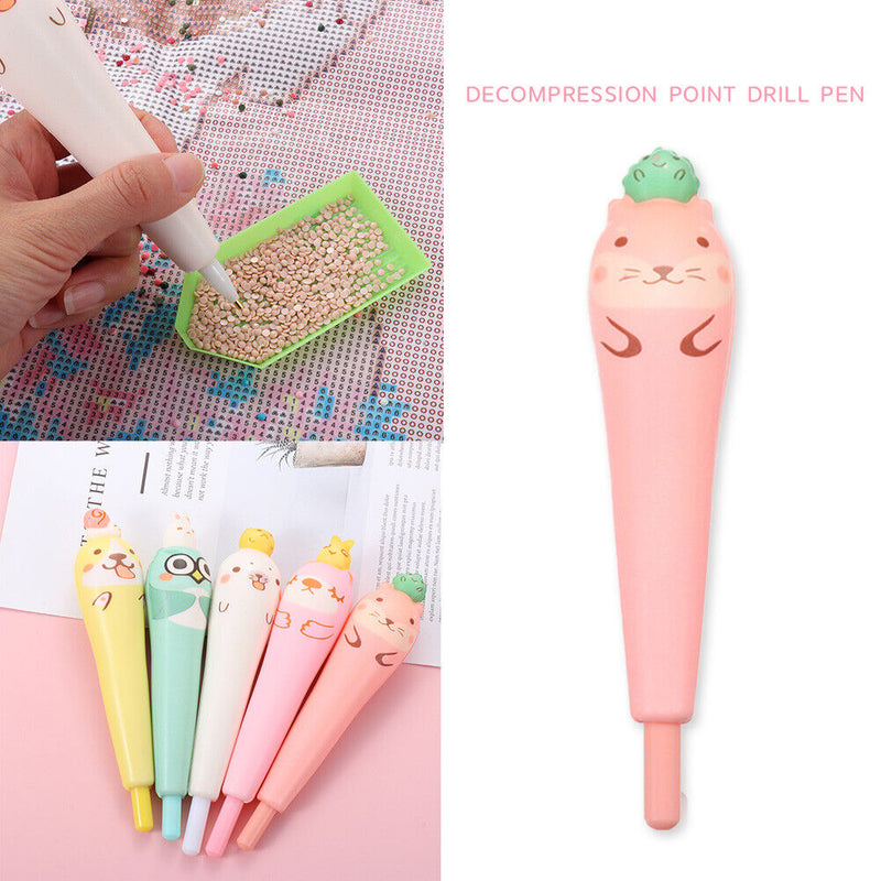 Cartoon Point Drill Pen for DIY Diamond Painting Rhinestone Picture (Rose) Newly