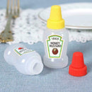 2Pcs / Set 25Ml Mini Tomato Ketchup Bottle Portable Salad Containers Sauce B1F5