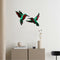 4Pcs Handmade  Hummingbird Wall decor for art  and garden Patio Balcony