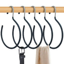 Non-Slip Ties Hanging Hook Scarf Ring Hangers Belt Rack Metal Belt Hanger