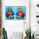 5D Full Round Drill Picture DIY Christian Diamond Painting Craft Poster Decor
