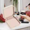 Jewelry Display Storage Box Travel Mini Portable Earrings Ring Case (White)