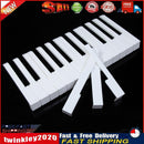 52Pcs White ABS Plastic Piano Keytops Kit with Fronts Replacement Key Tops Newly