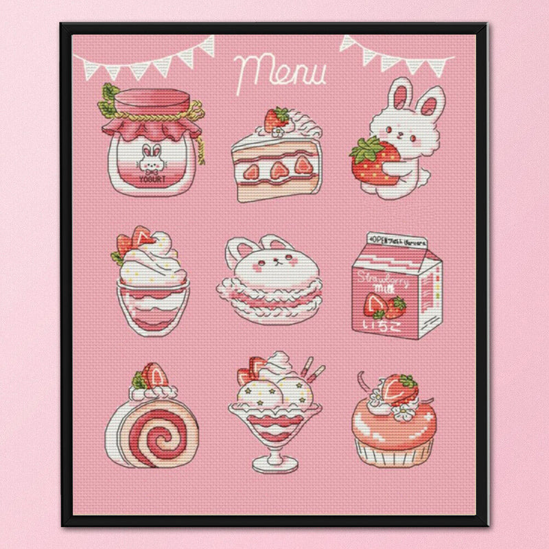 DIY Cross Stitch Full Embroidery Kit Menu Still Life Counted Home Decor (2)