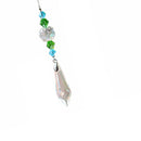 Crystal Glass Clear Chandelier Pendant Faceted Prism Part Hanging Decor (B)