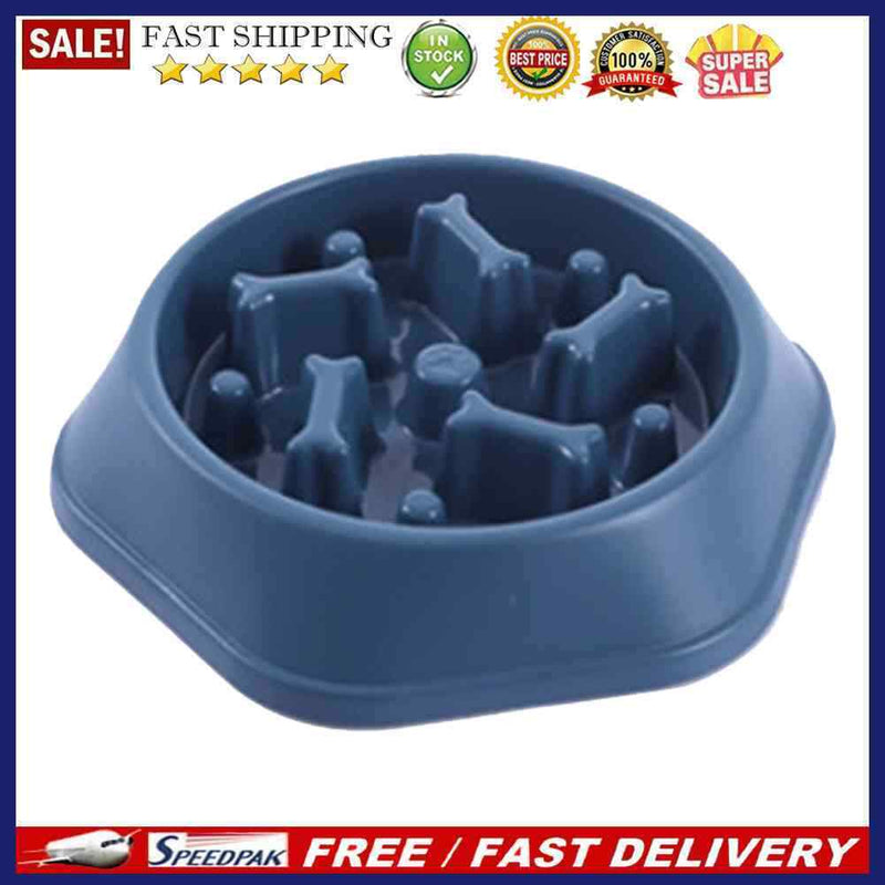 Pet Dog Feeding Food Bowls Puppy Slow Down Eating Feeder Dish Bowl Pet Supp