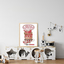 DIY 14CT Ecological Cotton Counted Partial Cross Stitch Coffee Cup Artwork