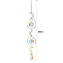 Suncatcher Crystal Moon Sun Ball Chandelier Pendant Prism Hanging Lamp Orna