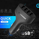 Tronsmart TS-CC4P VoltIQ Technology 48W 4 Ports USB Car Charger Black
