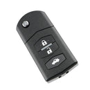 Car Remote Key Shell 3 Buttons Flip Folding Key Case Blank Cover for Mazda 2