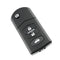 Car Remote Key Shell 3 Buttons Flip Folding Key Case Blank Cover for Mazda 2