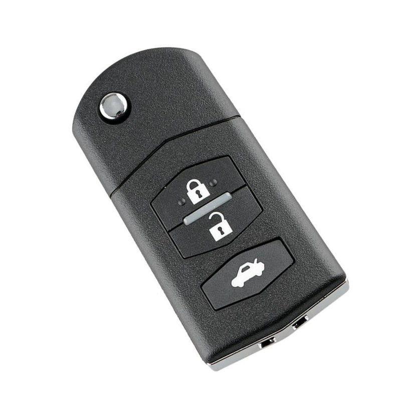 Car Remote Key Shell 3 Buttons Flip Folding Key Case Blank Cover for Mazda 2