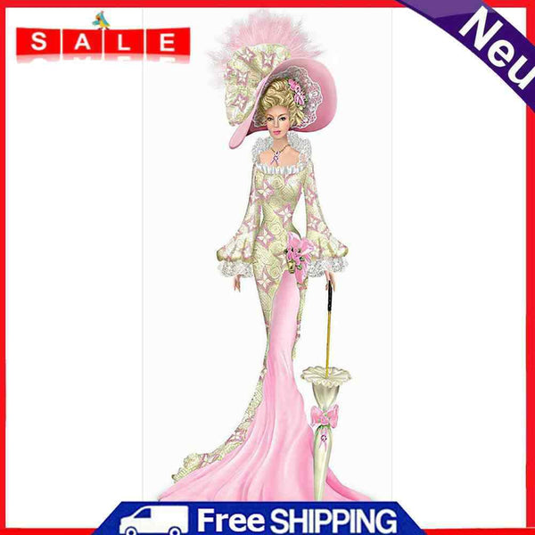 14CT Counted Cotton Thread Cross Stitch Kit DIY Noblewoman Embroidery Needlework