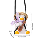 Car Hanging Ornament Car Pendant Decor School Bag Duck Car Pendant Swing Duck