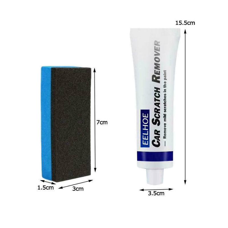 Car Scratch Remover Polish Cloth & Car Body Compound Paste Wax Kits Sponge G0I3