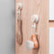 Wooden Wall Hanger Hook Key Holder Kitchen Organizer Storage Rack (1 White)