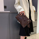 Retro PU Patent Leather Party Clutch Purse Pure Color Zipper Travel Wallets
