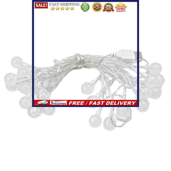 Globe String Lights - USB Powered LED Fairy Lighting for Outdoor Camping Tent