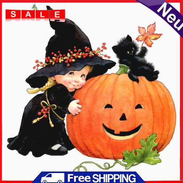 Diamond Painting 5D Full Round Drill Mosaic DIY Halloween Pumpkin Home Decor Kit