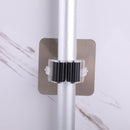 Adhesive Hooks Kitchen Bathroom Wall Mop Hanger Broom Holder Rack (Black) Newly