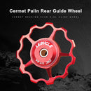 LEBYCLE 11T Bike Rear Derailleur Pulley Guide Bearing Jockey Wheel (Red) Newly