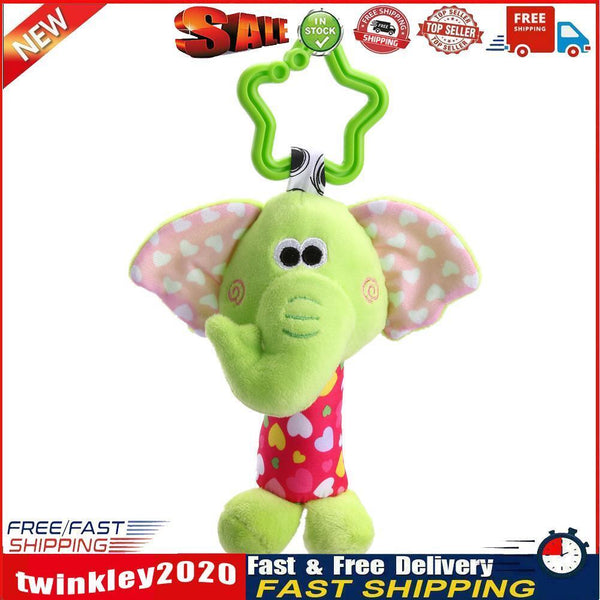 Newborn Baby Infant Handbells Developmental Bed Bells Toys (Elephant) Newly