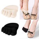 Cotton Half Insoles Pads Cushion Metatarsal Sore Forefoot Support Black